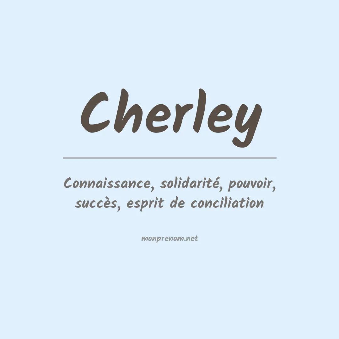 Prénom Cherley