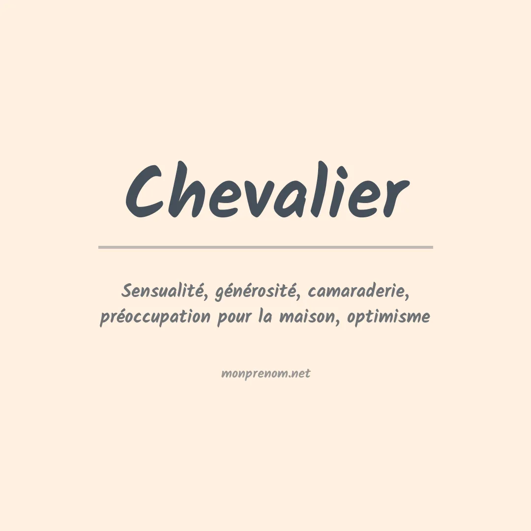 Prénom Chevalier