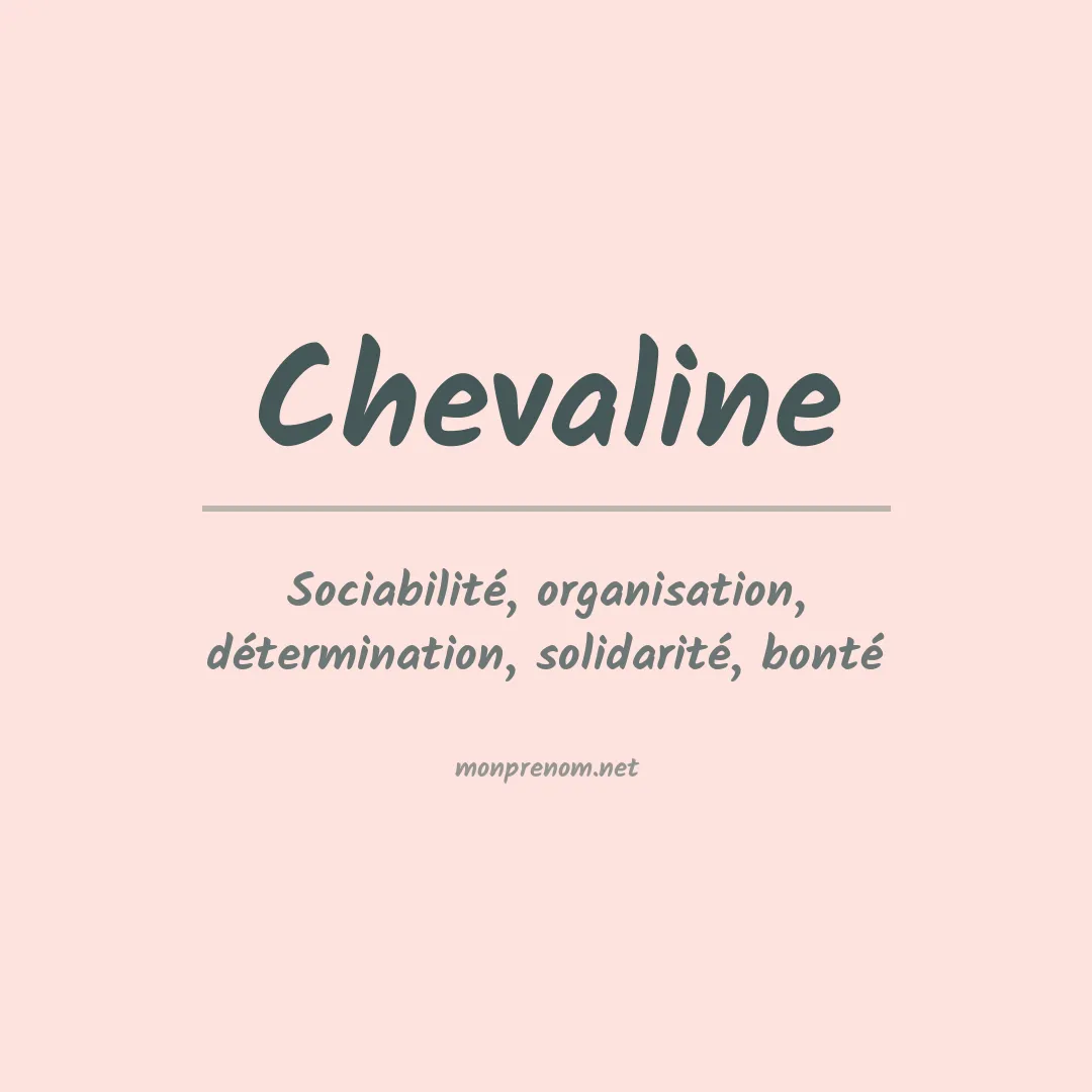 Signification du prénom Chevaline