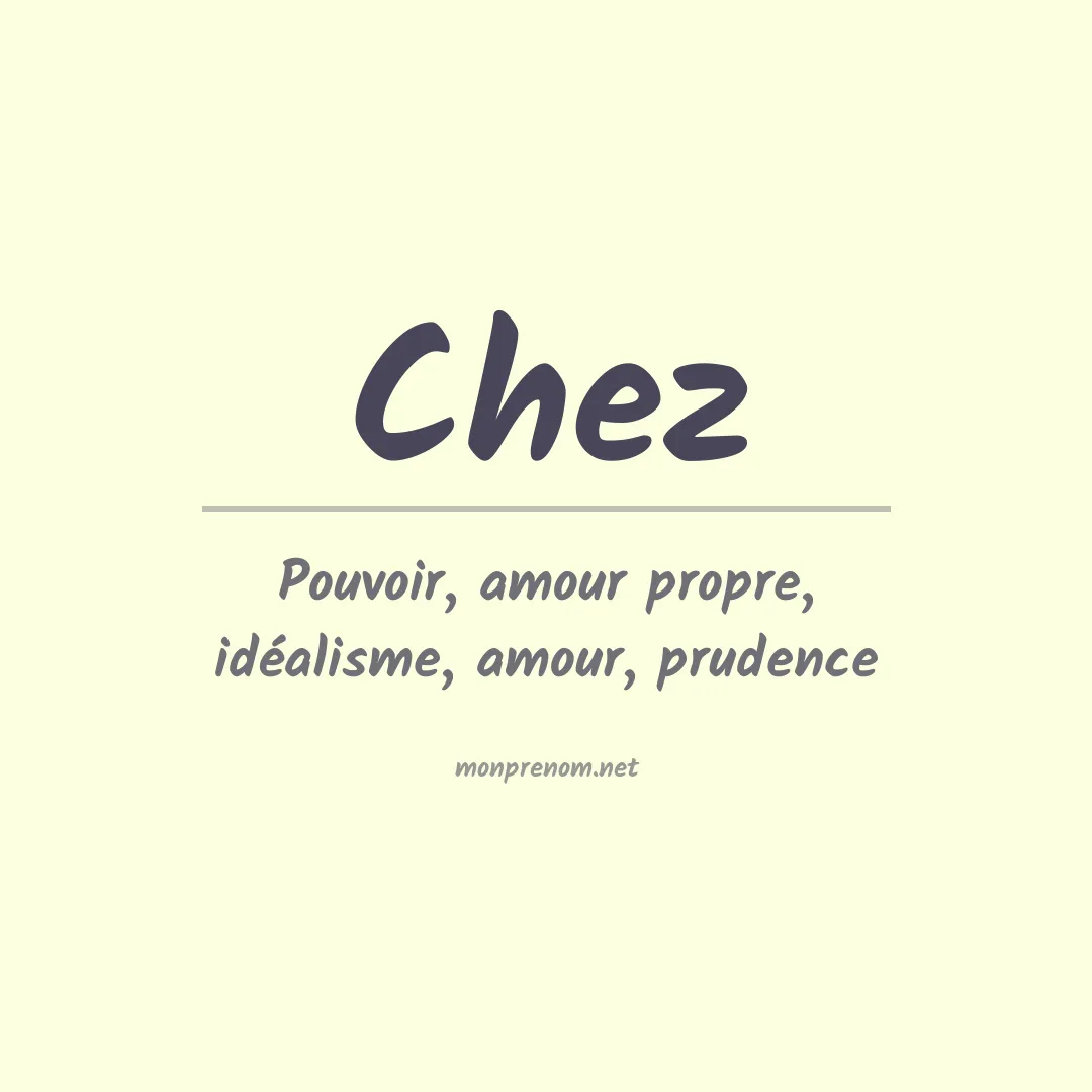 Prénom Chez