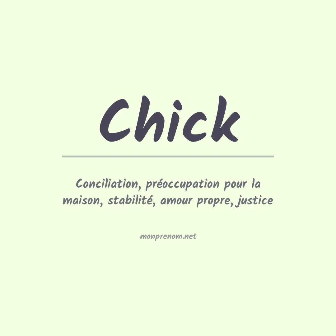 Prénom Chick