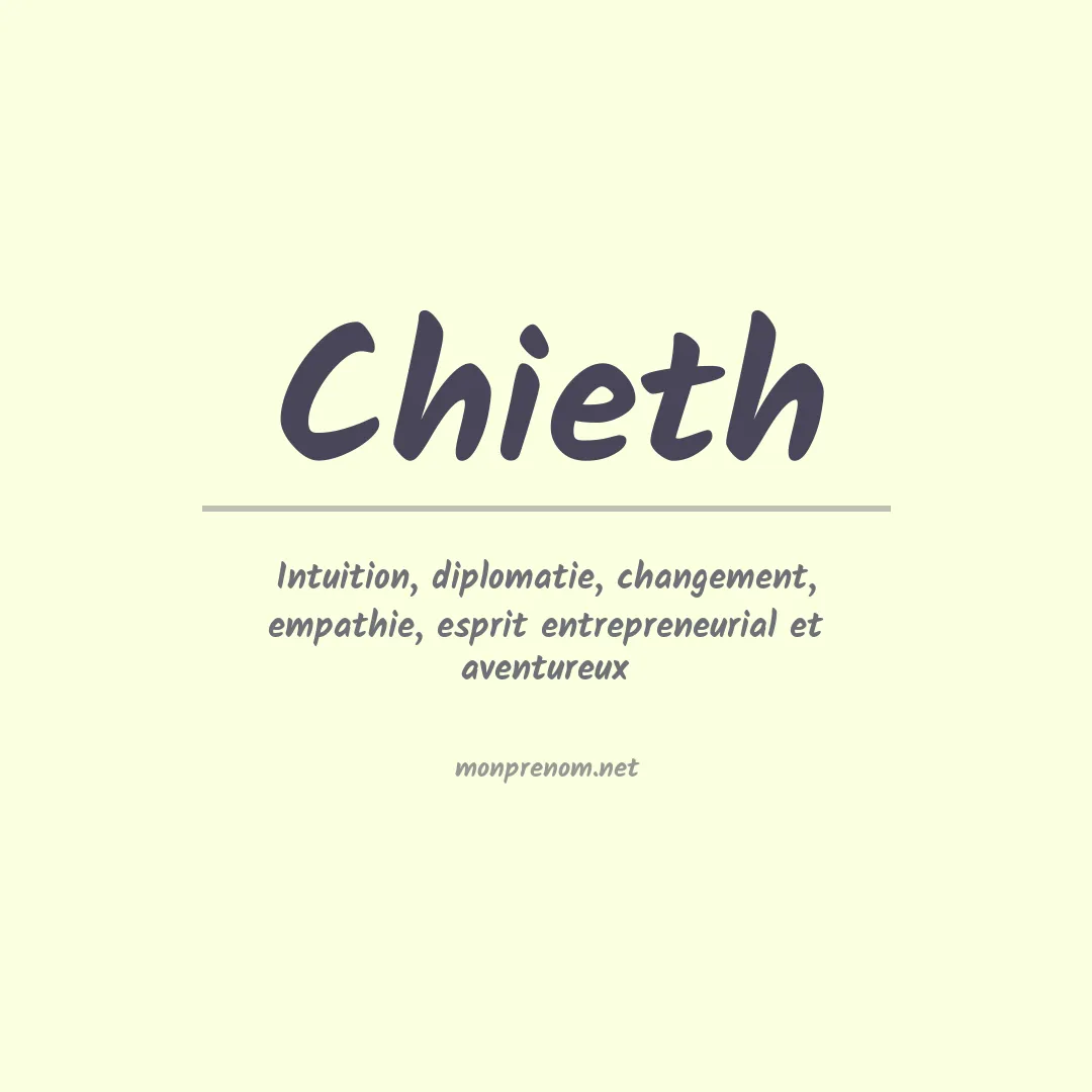 Signification du prénom Chieth