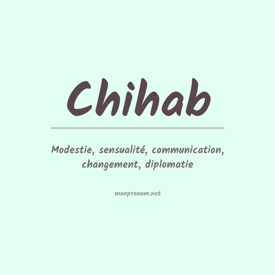 Prénom Chihab