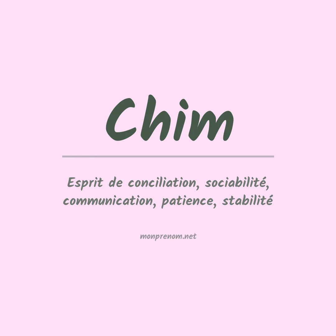 Prénom Chim