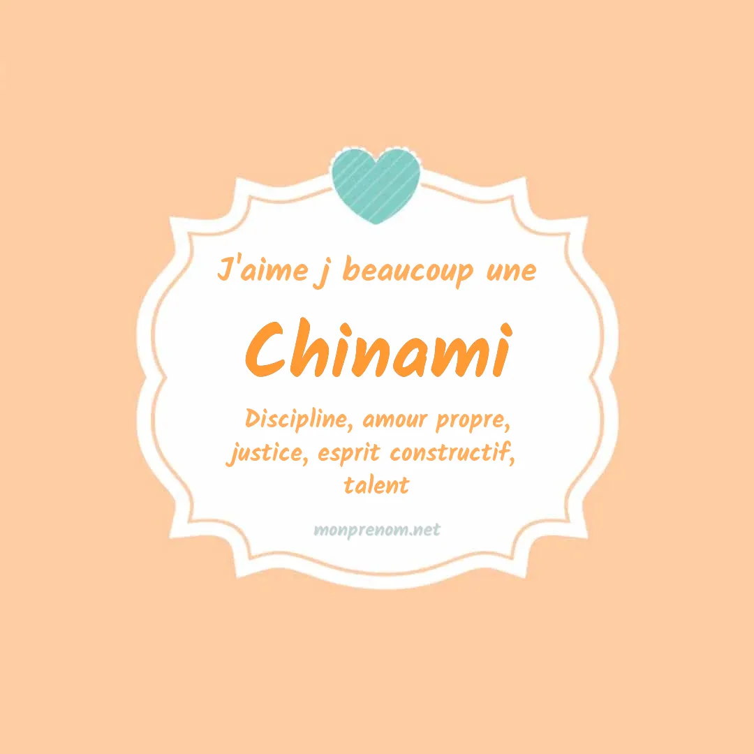 J'aime beaucoup Chinami