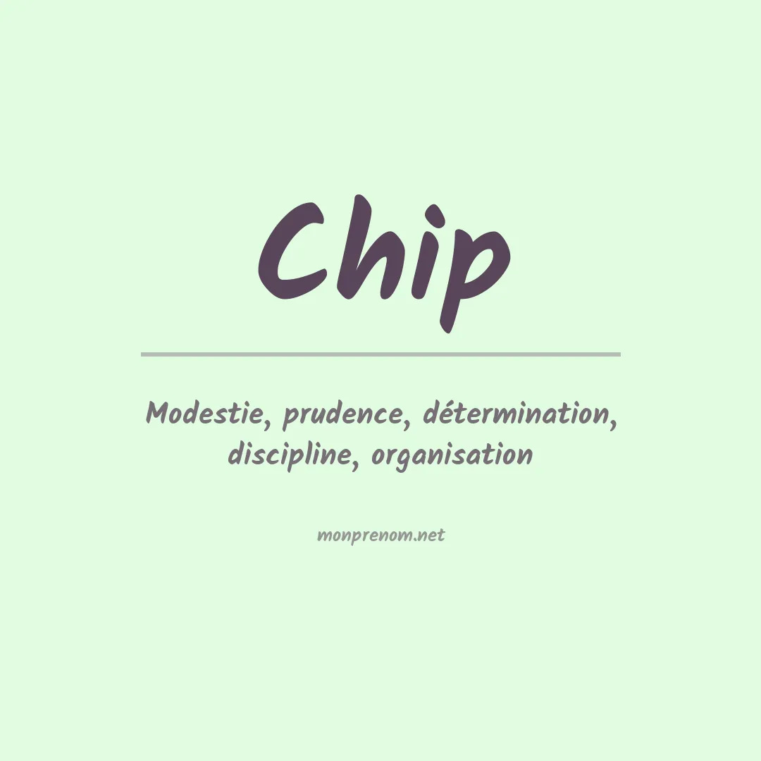 Signification du prénom Chip