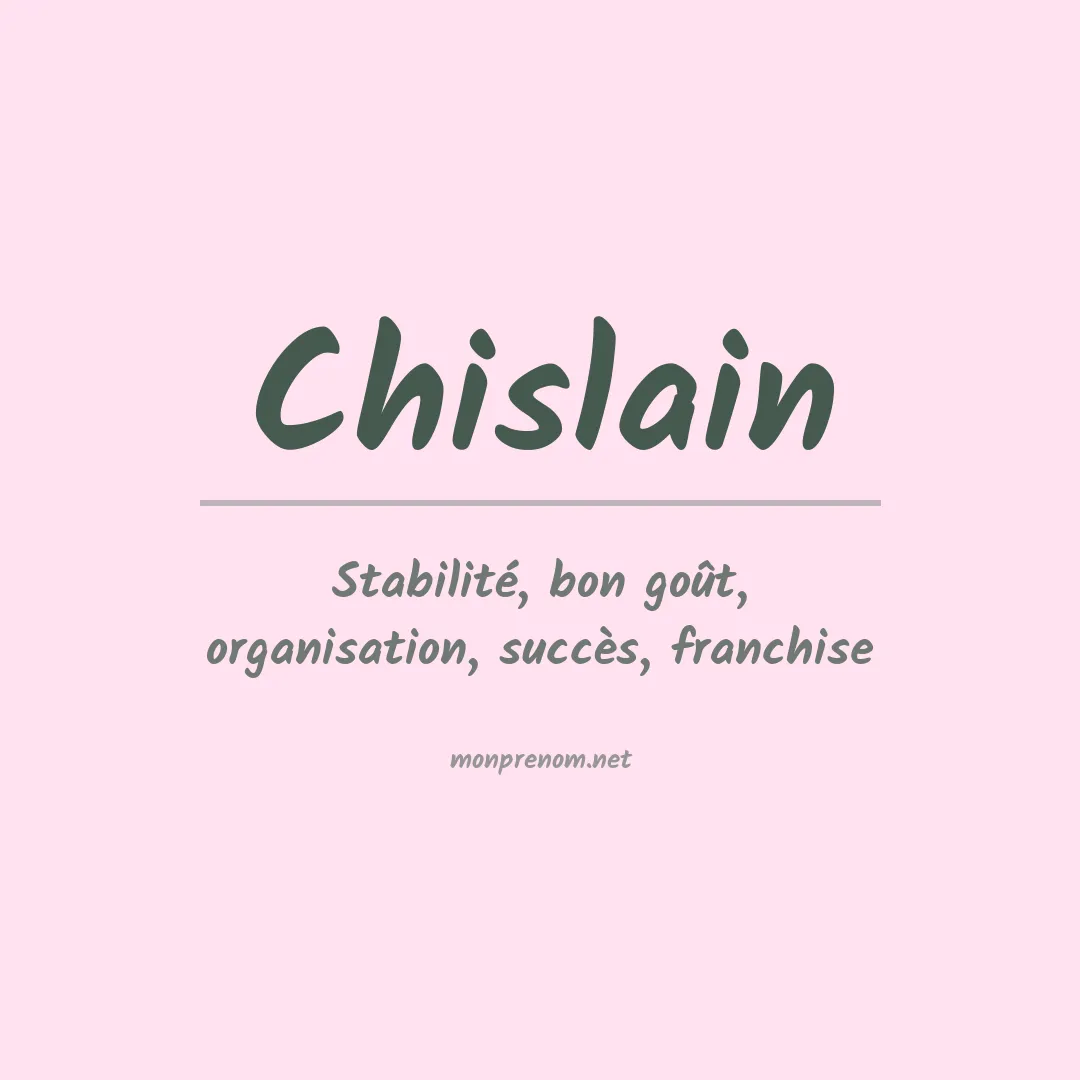 Signification du prénom Chislain