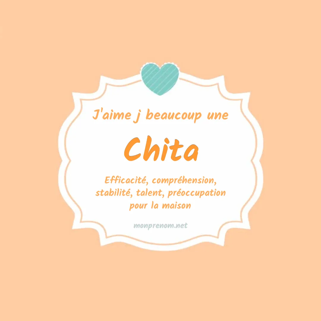 J'aime beaucoup Chita