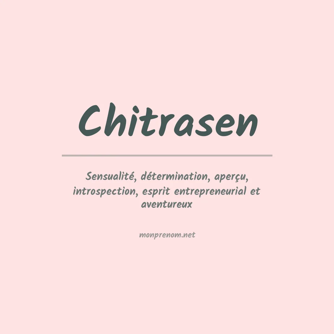 Signification du prénom Chitrasen