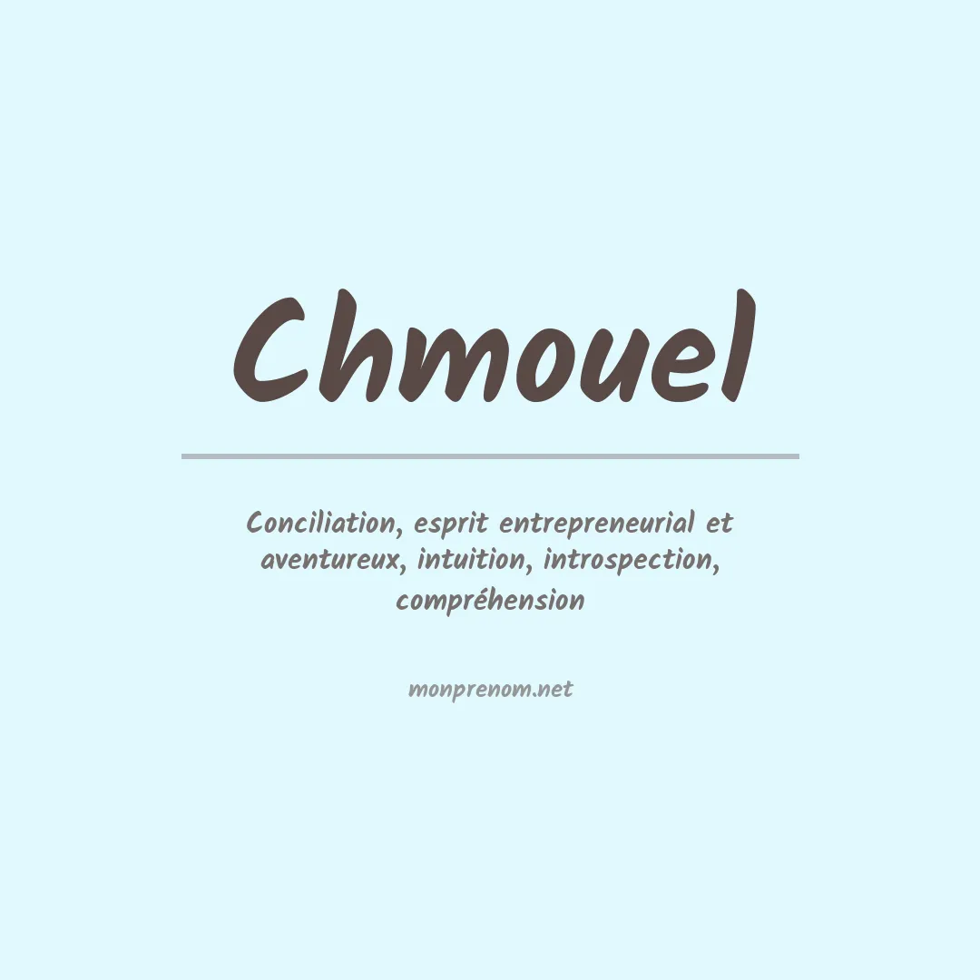 Signification du prénom Chmouel