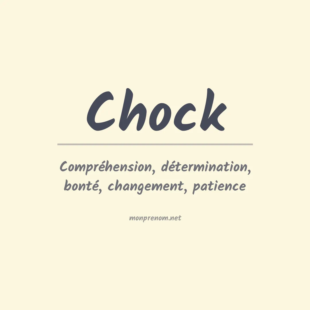 Prénom Chock