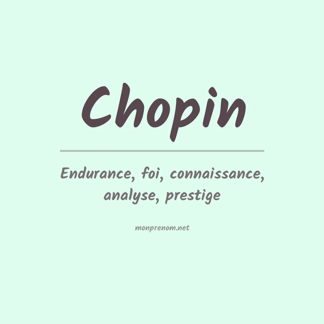 Prénom Chopin