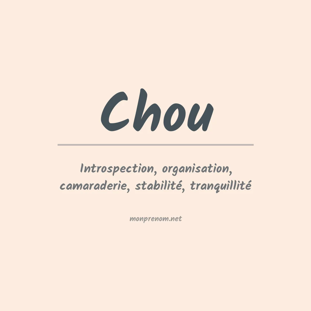 Prénom Chou