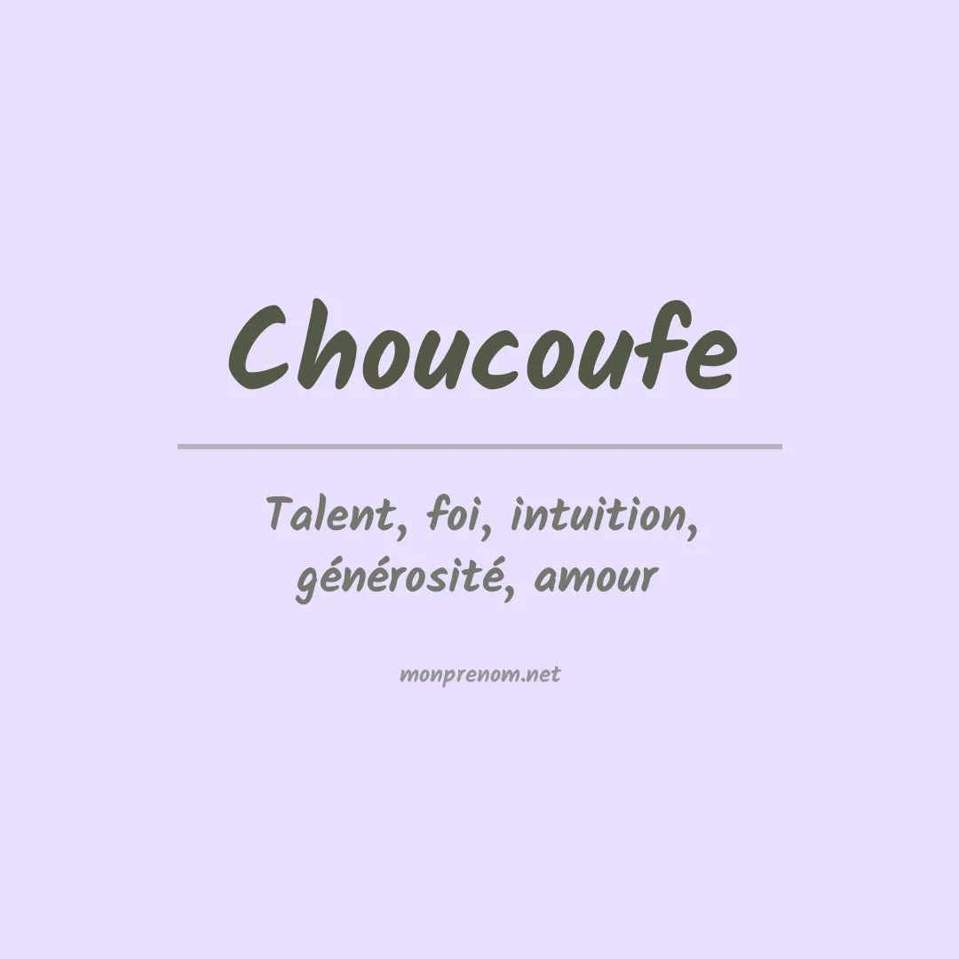 Prénom Choucoufe