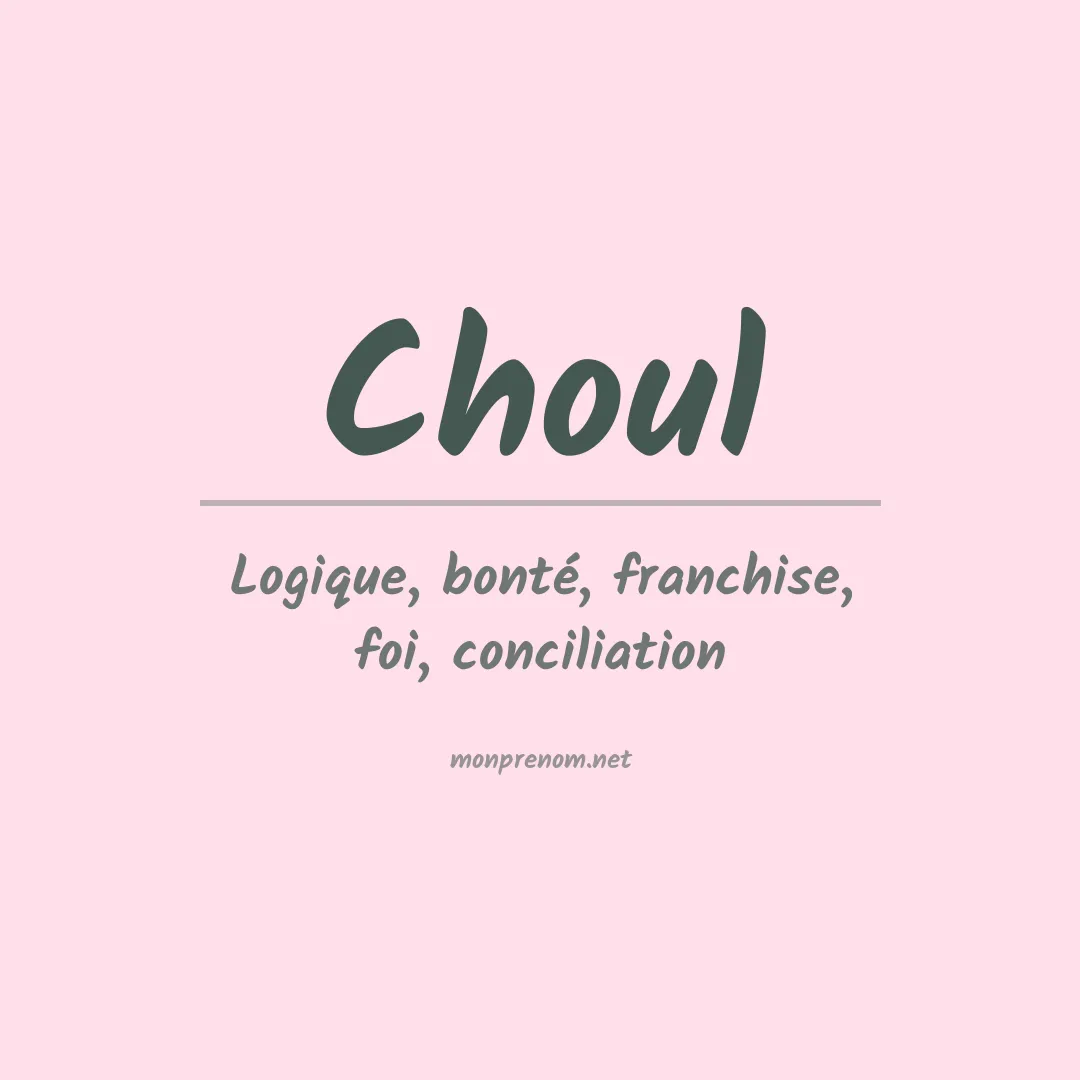 Prénom Choul