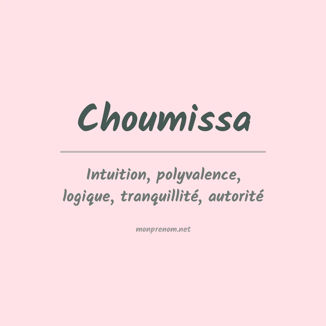 Signification du prénom Choumissa