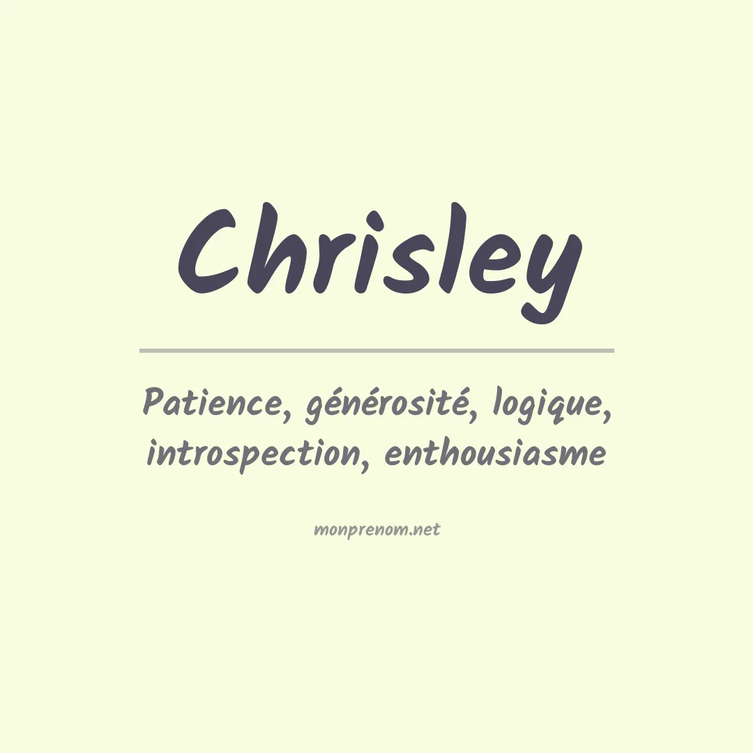 Prénom Chrisley