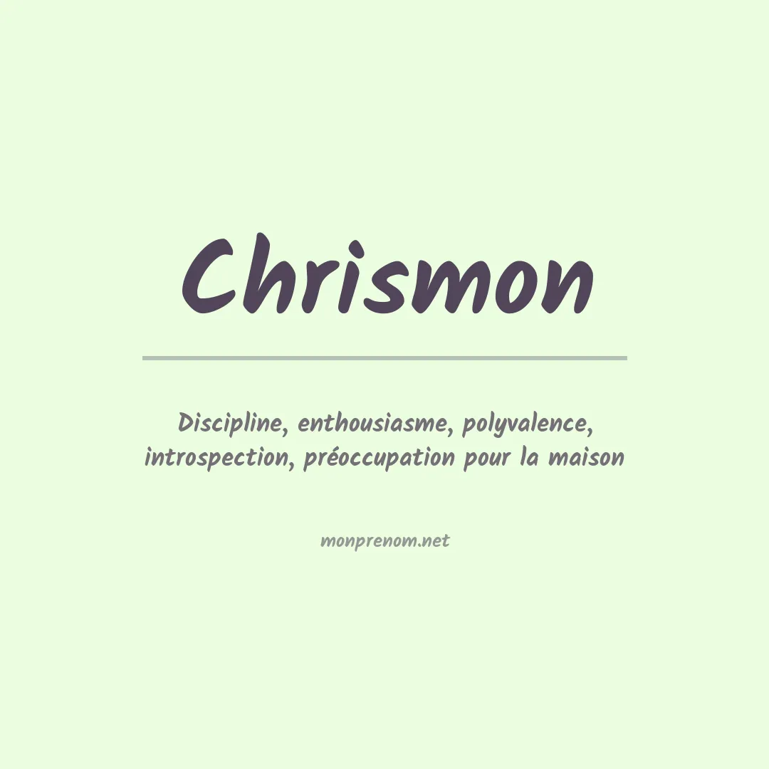 Prénom Chrismon