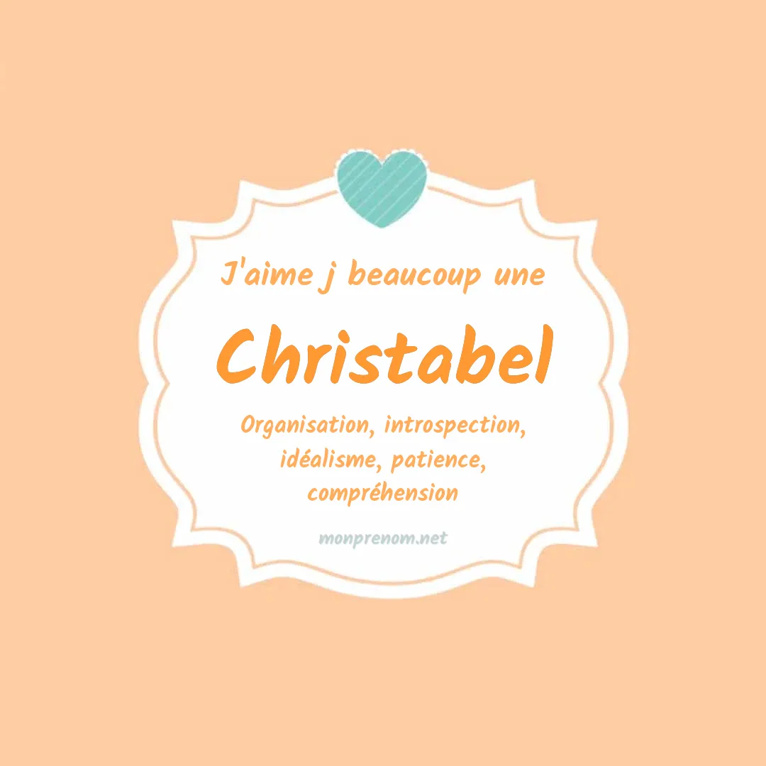 J'aime beaucoup Christabel
