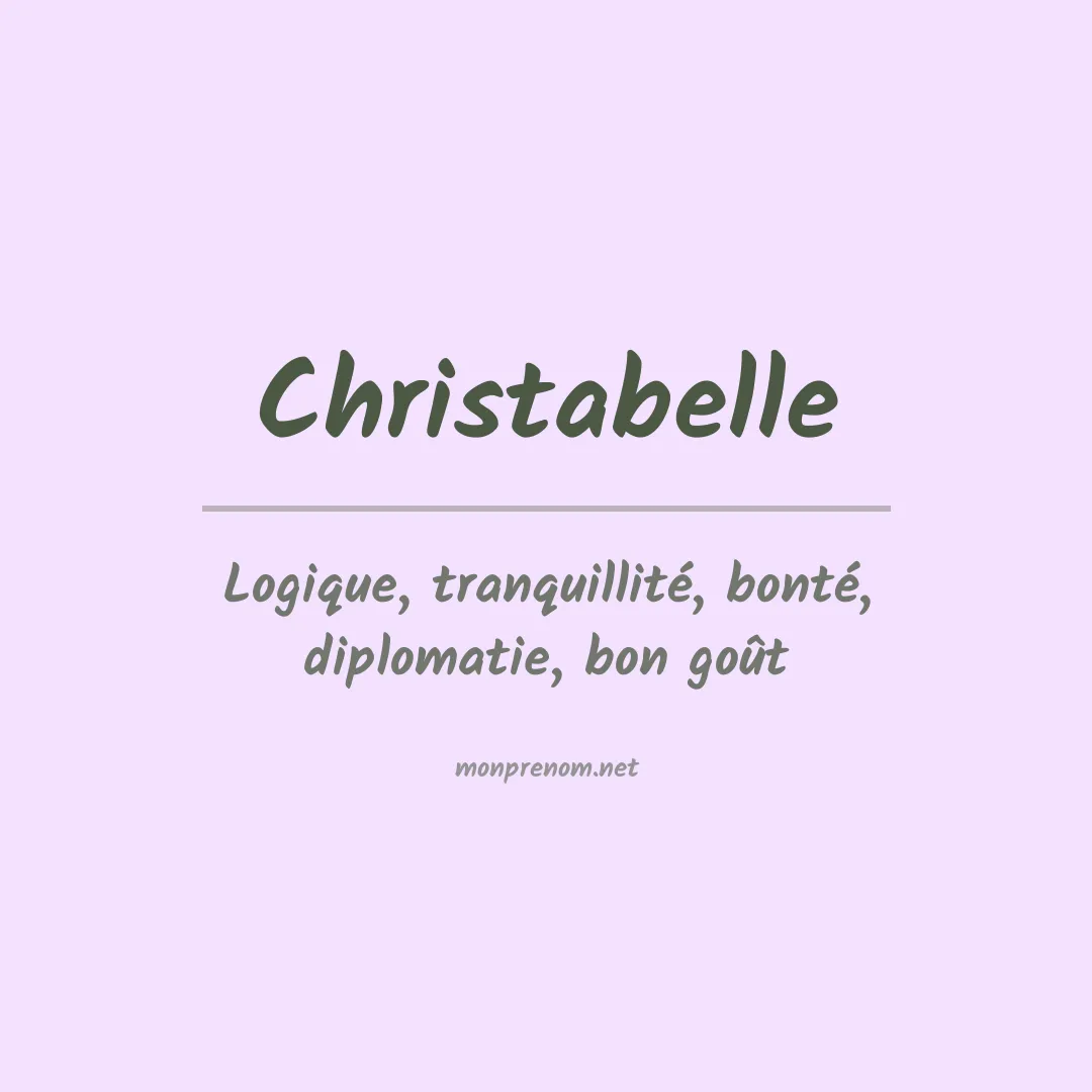 Prénom Christabelle