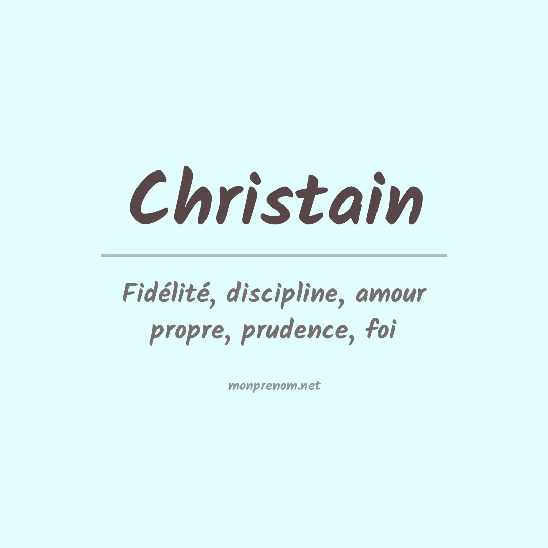 Prénom Christain