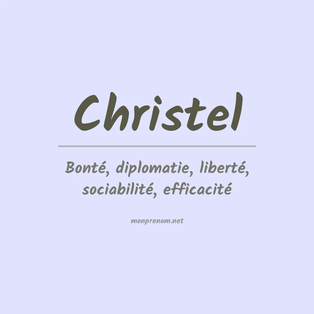 Prénom Christel