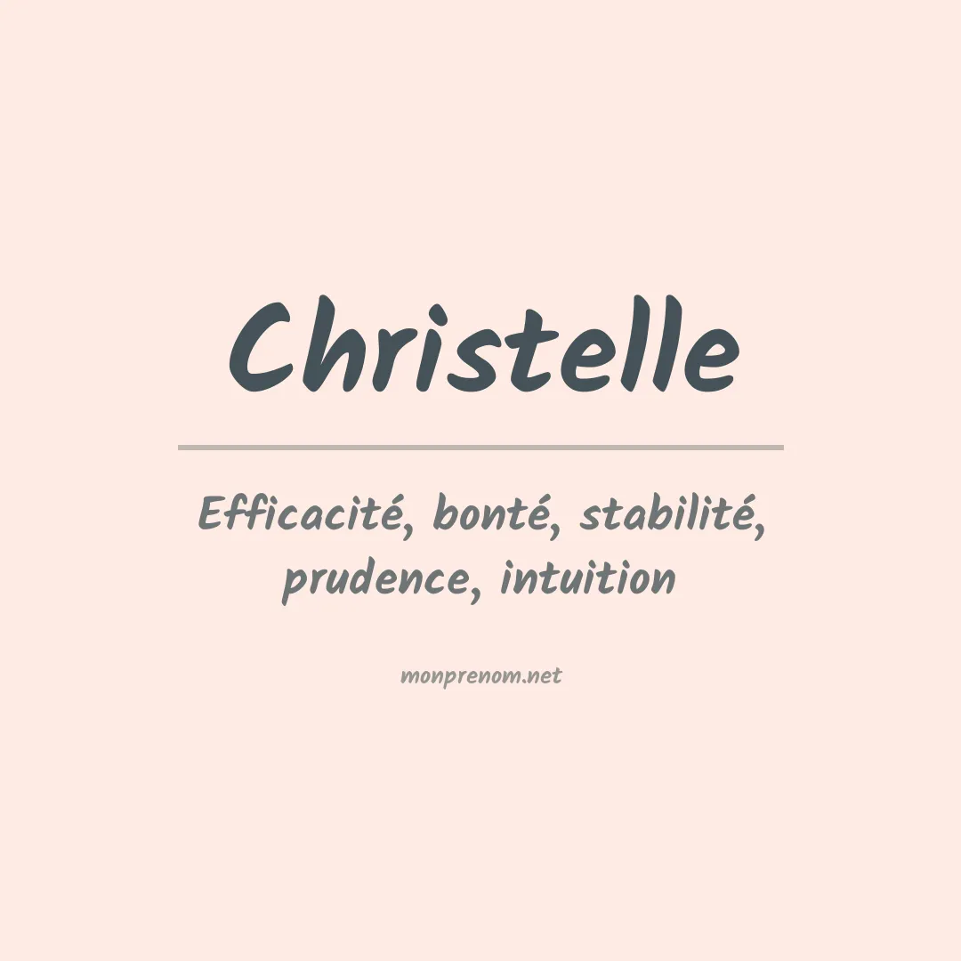 Prénom Christelle