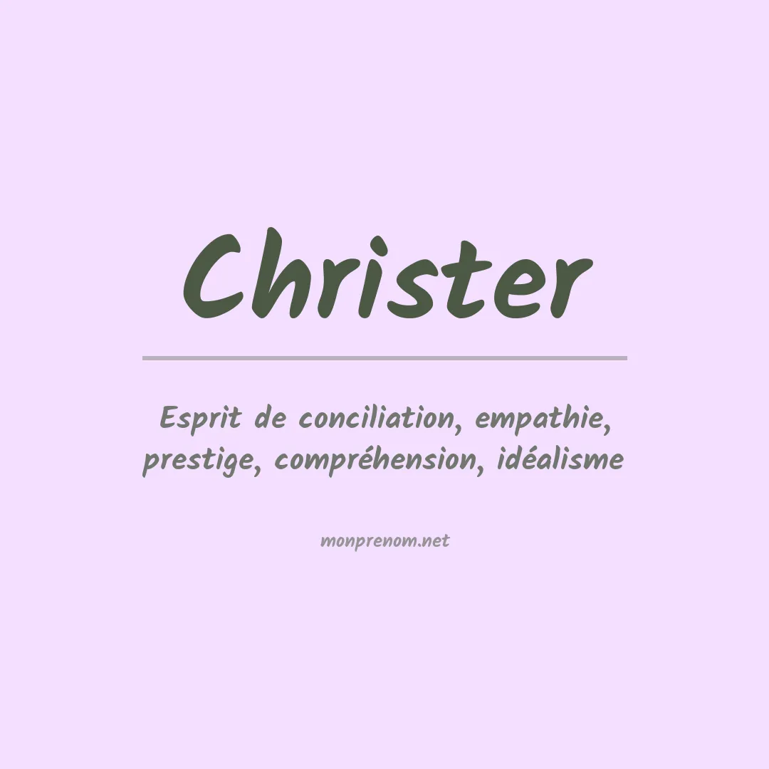 Prénom Christer