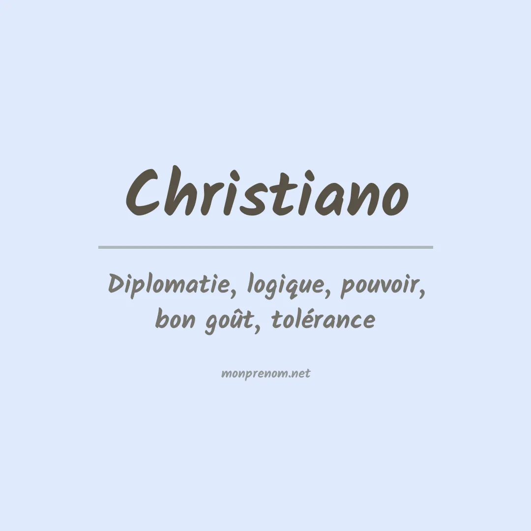Prénom Christiano