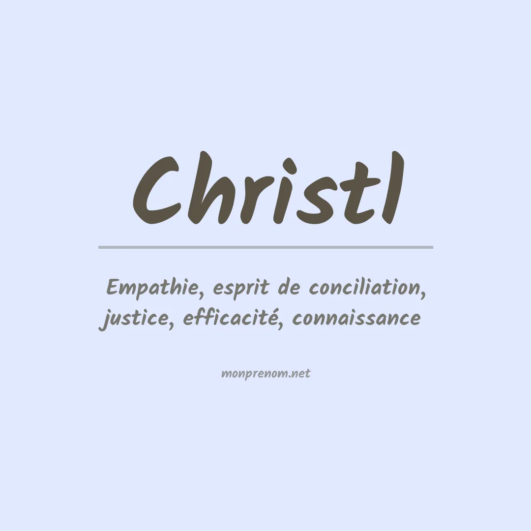 Prénom Christl