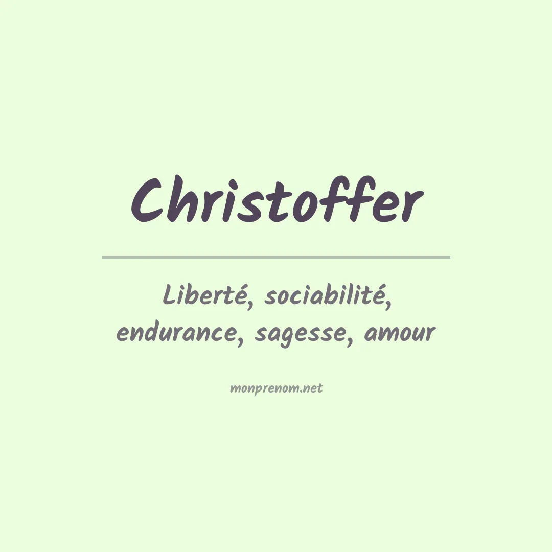 Prénom Christoffer