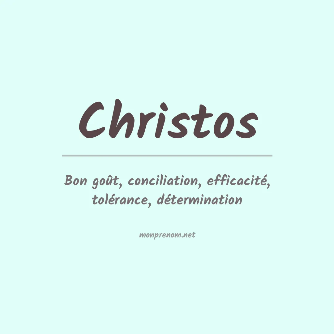 Prénom Christos