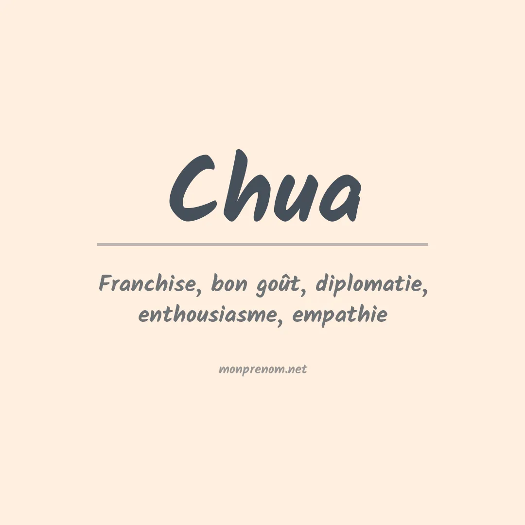 Prénom Chua