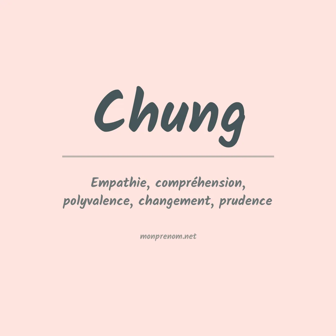 Prénom Chung