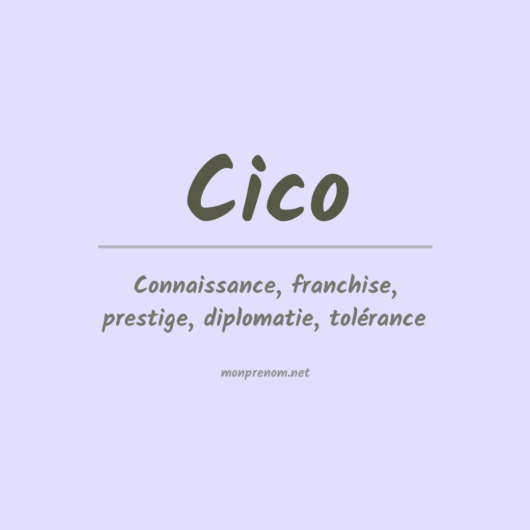 Prénom Cico