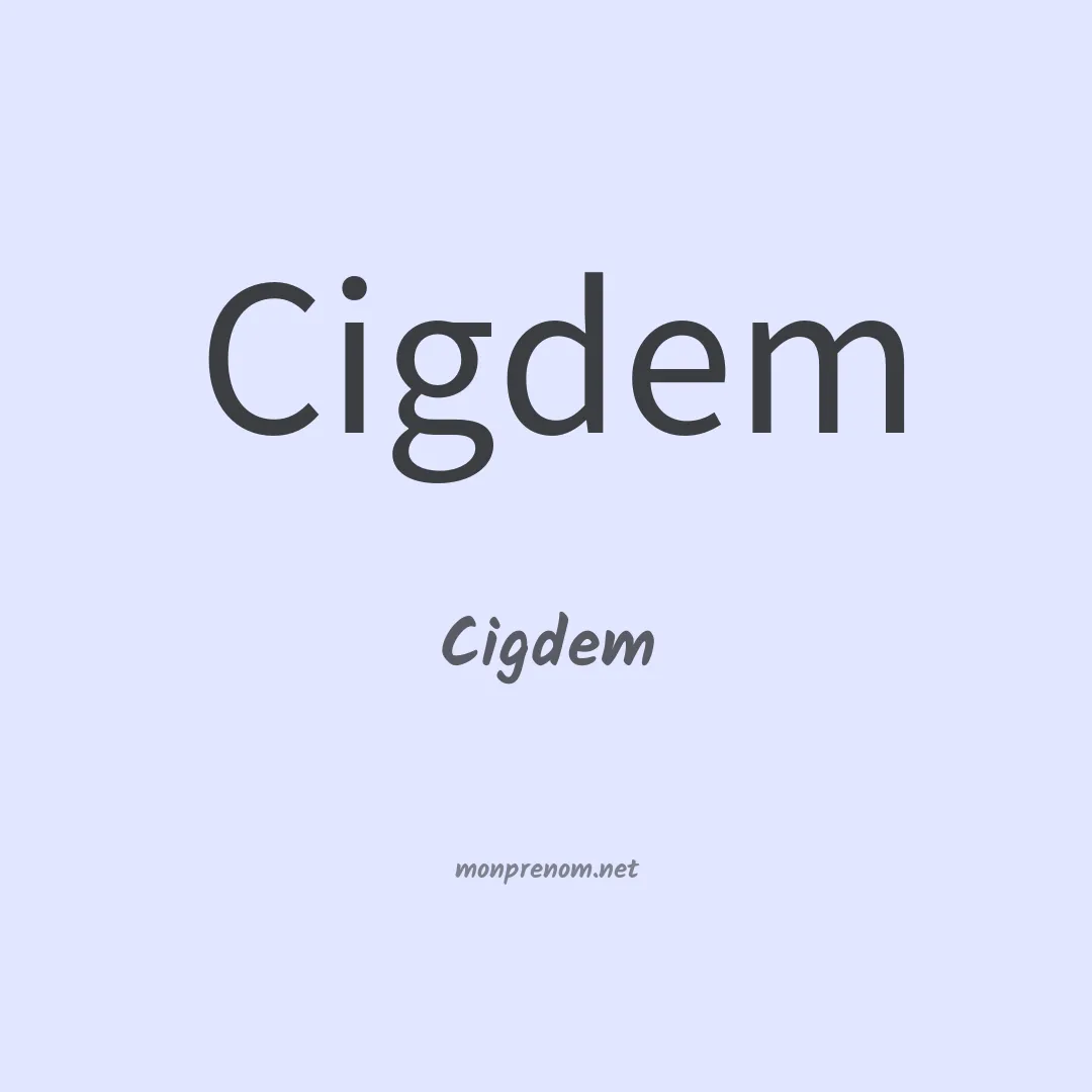 Cigdem en chinois