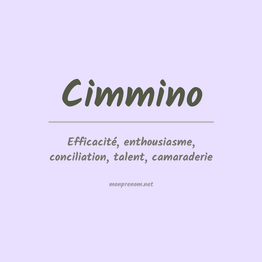 Prénom Cimmino