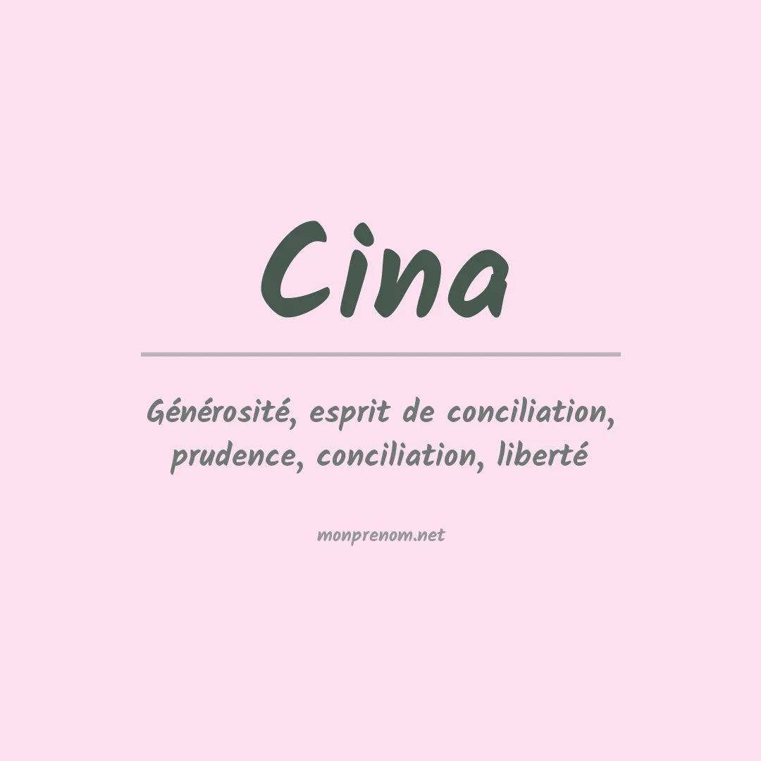 Prénom Cina