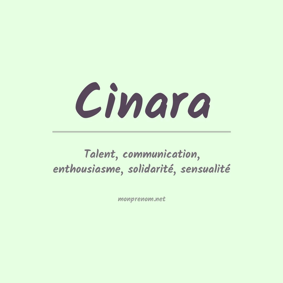 Prénom Cinara