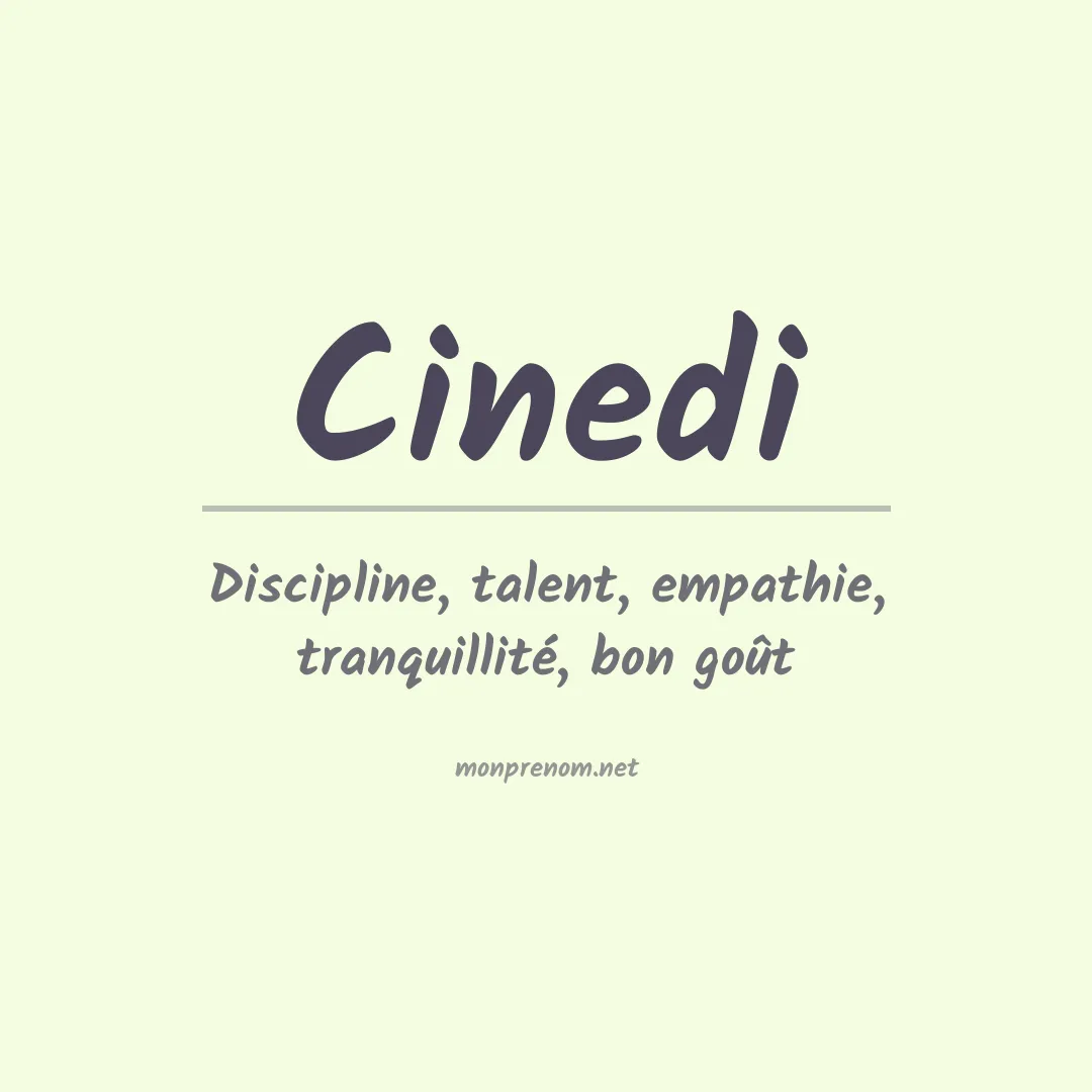 Prénom Cinedi
