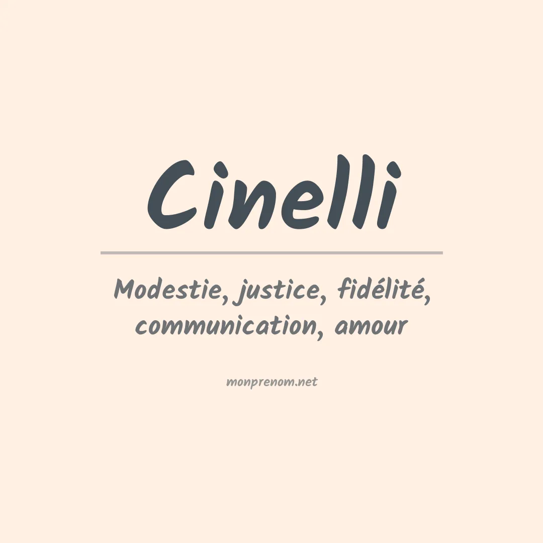 Prénom Cinelli