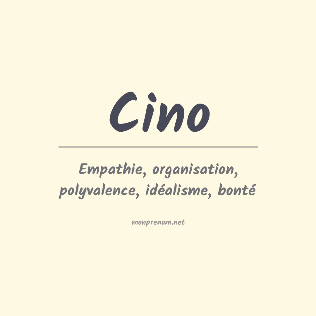 Prénom Cino
