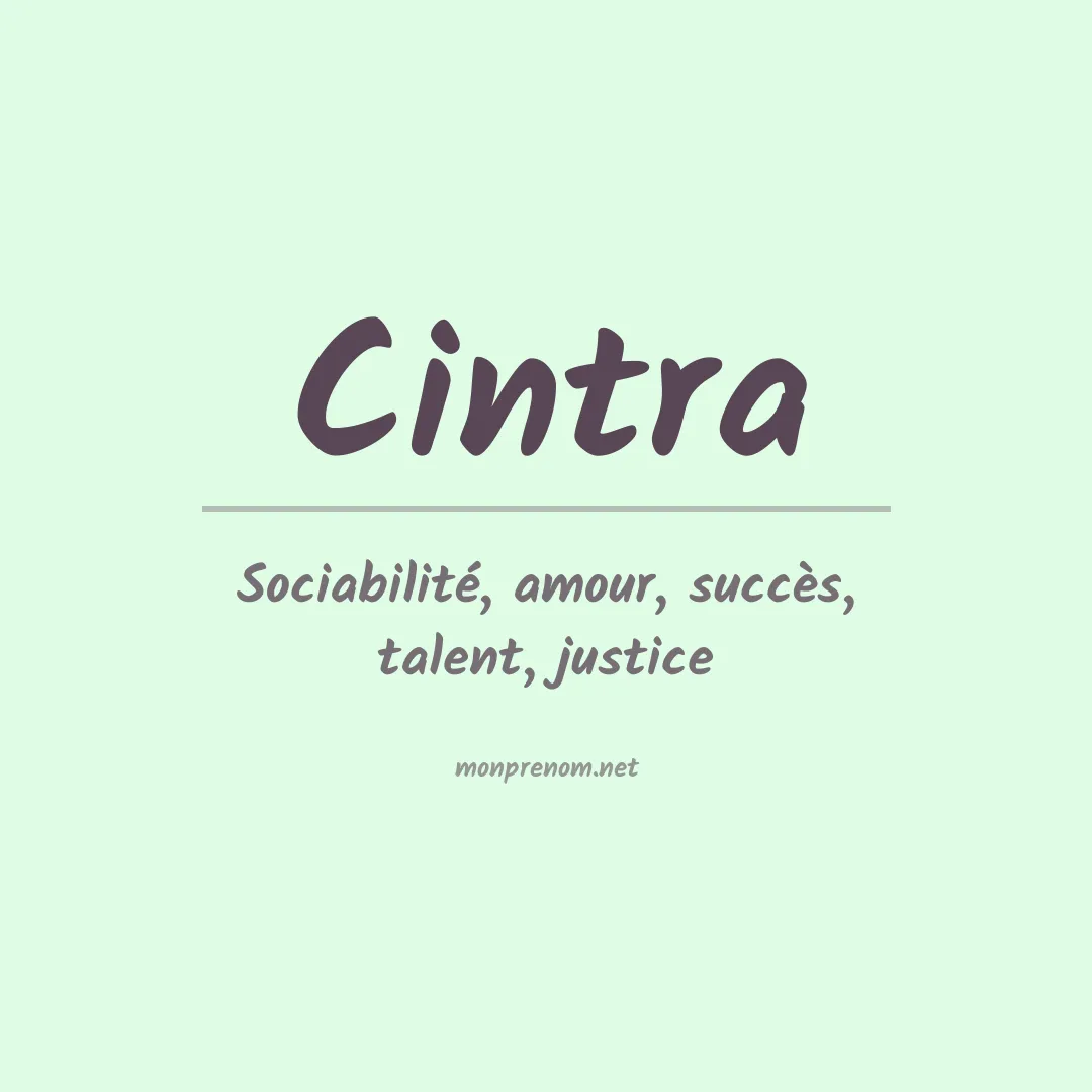 Prénom Cintra