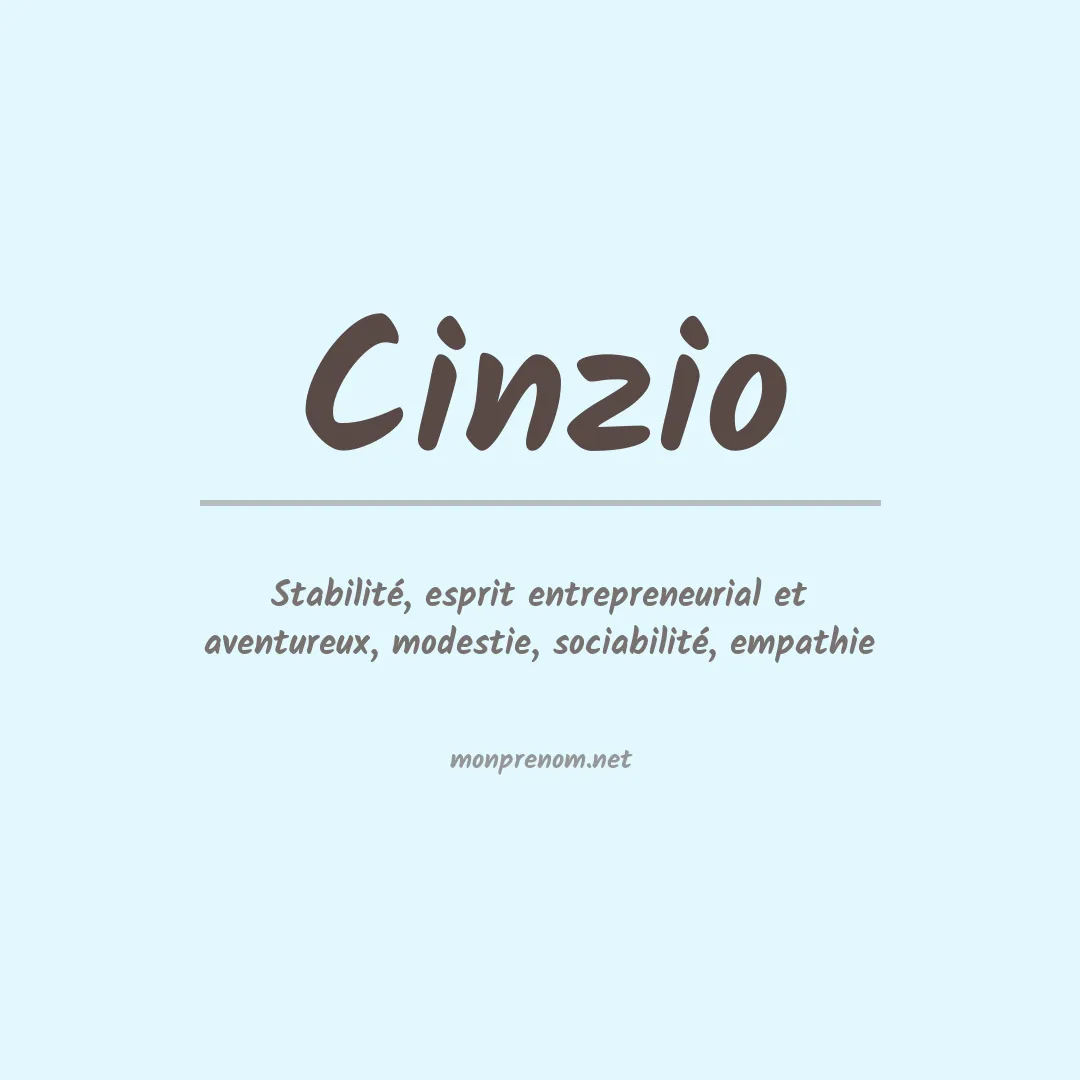 Prénom Cinzio