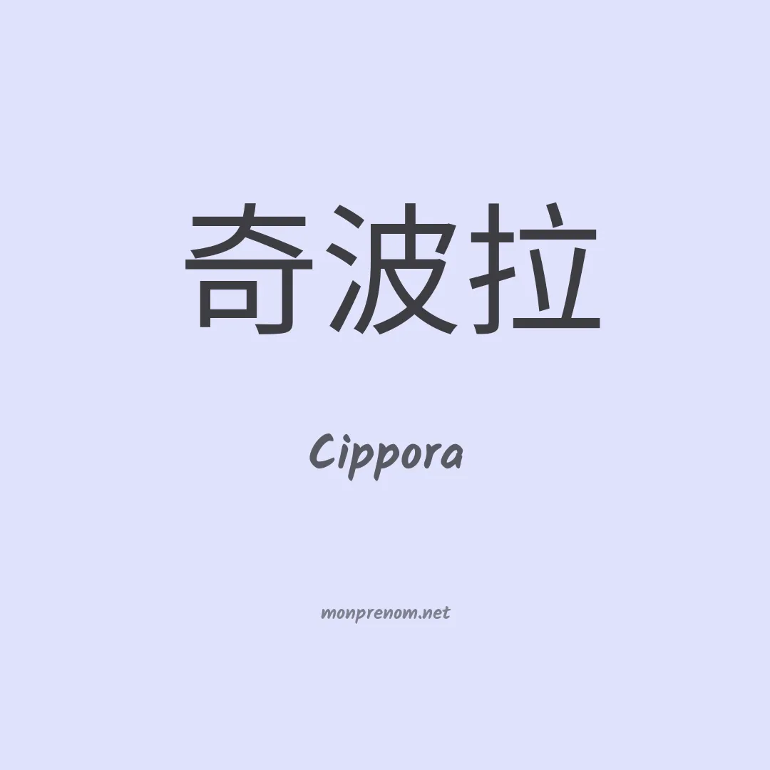 Cippora en chinois
