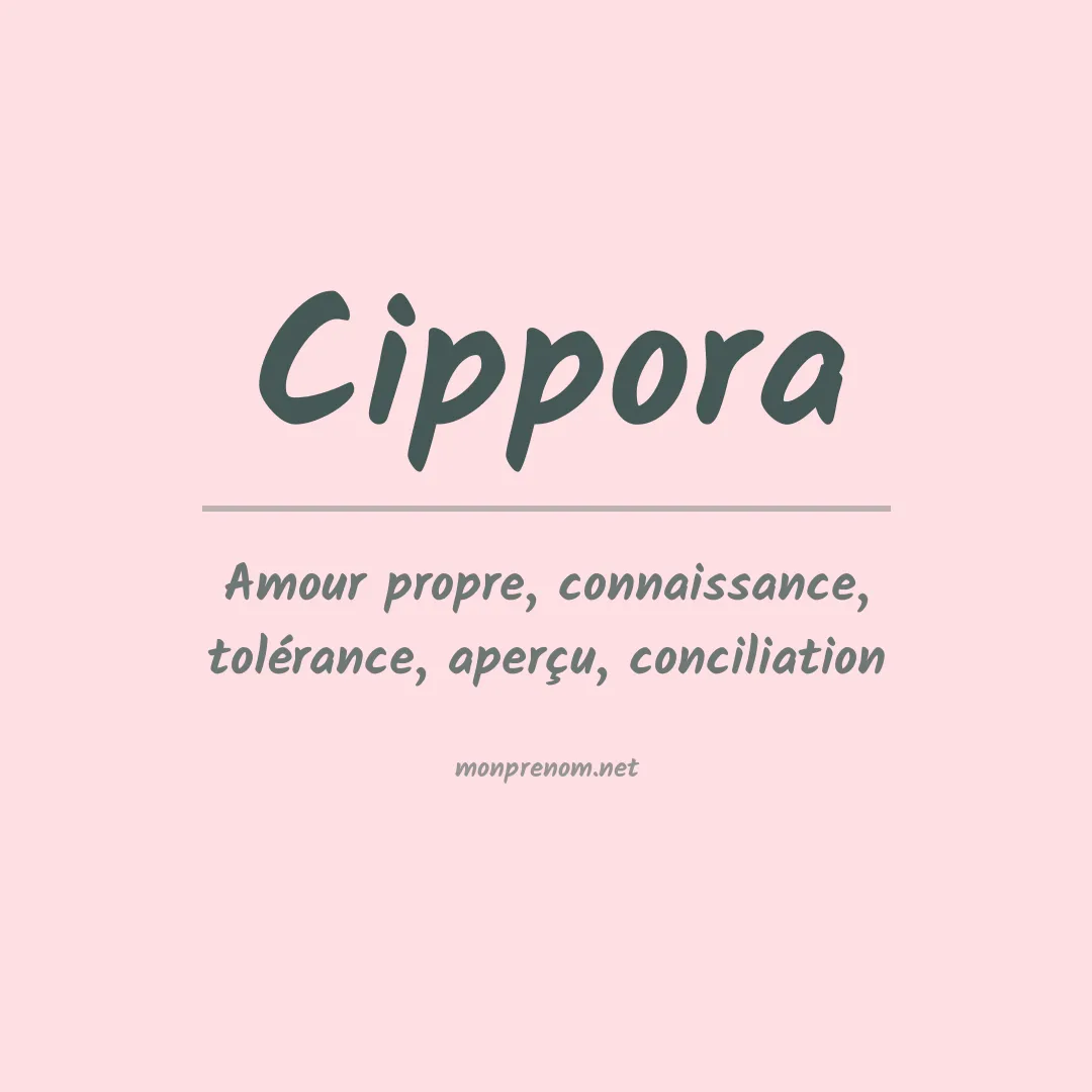 Signification du prénom Cippora
