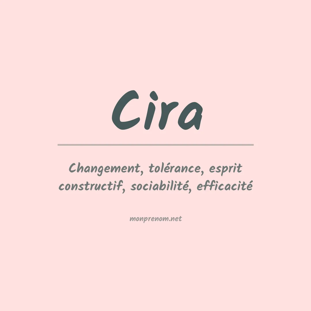 Prénom Cira