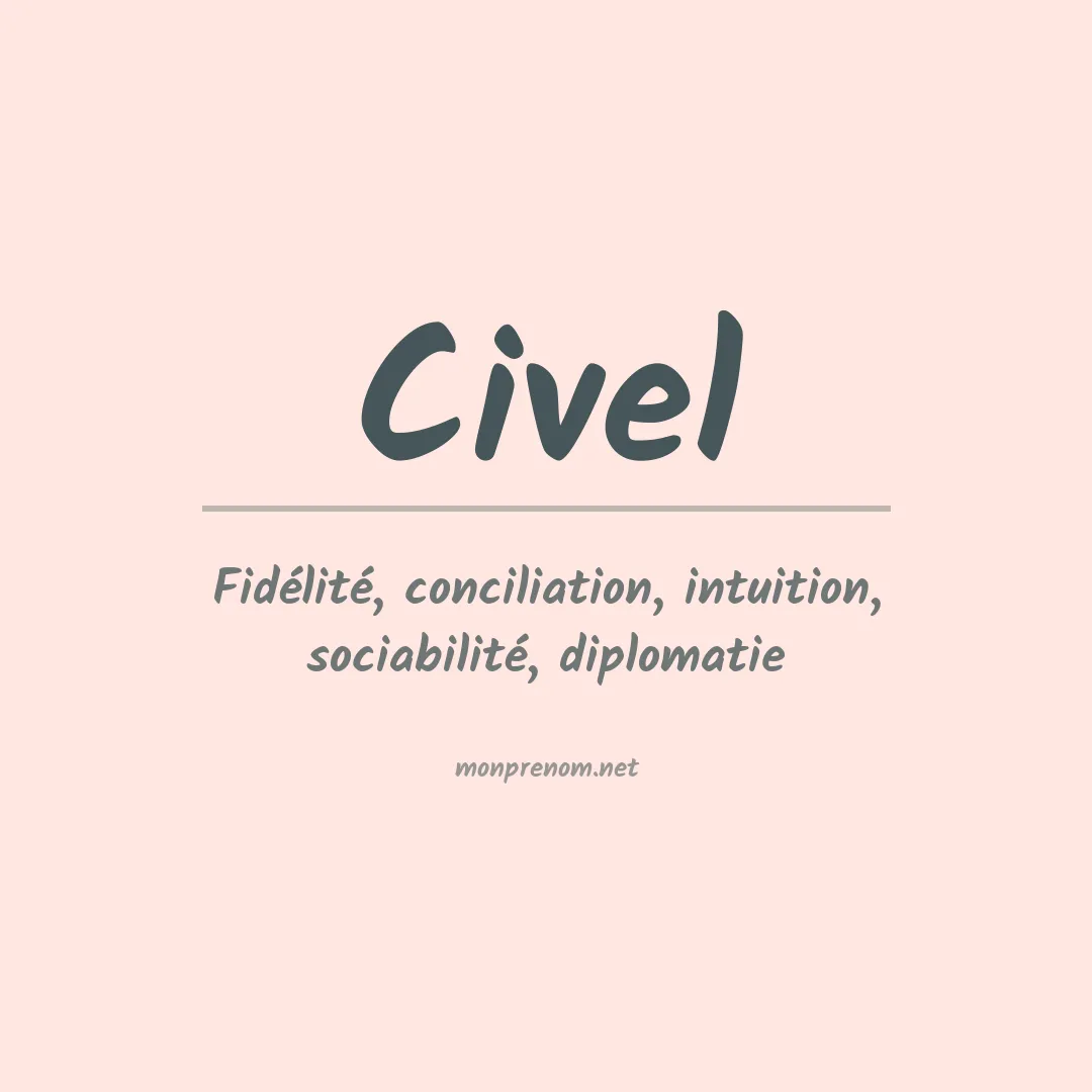 Signification du prénom Civel