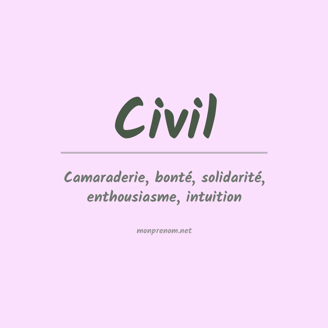Prénom Civil