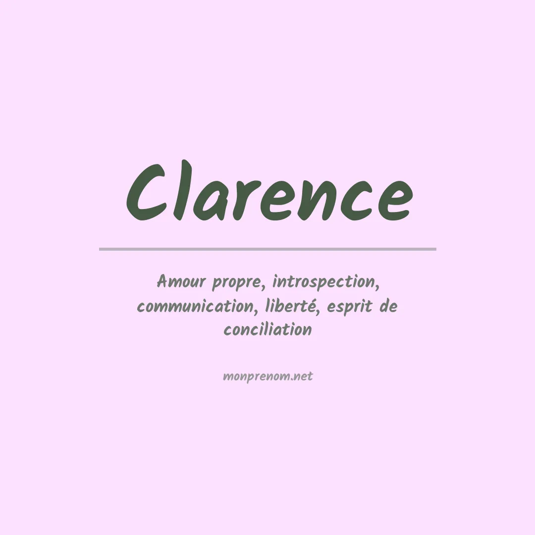 Prénom Clarence